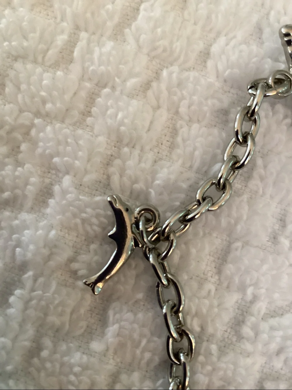 Silver Nautical Ocean Themed Charm Bracelet
